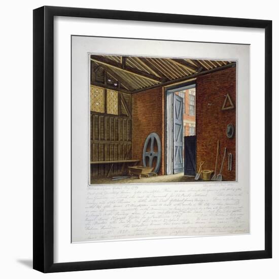 Part of the Dwelling House of Sir Christopher Wren, Southwark, London, 1820-William Capon-Framed Giclee Print