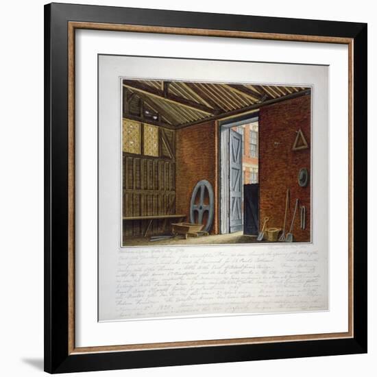 Part of the Dwelling House of Sir Christopher Wren, Southwark, London, 1820-William Capon-Framed Giclee Print