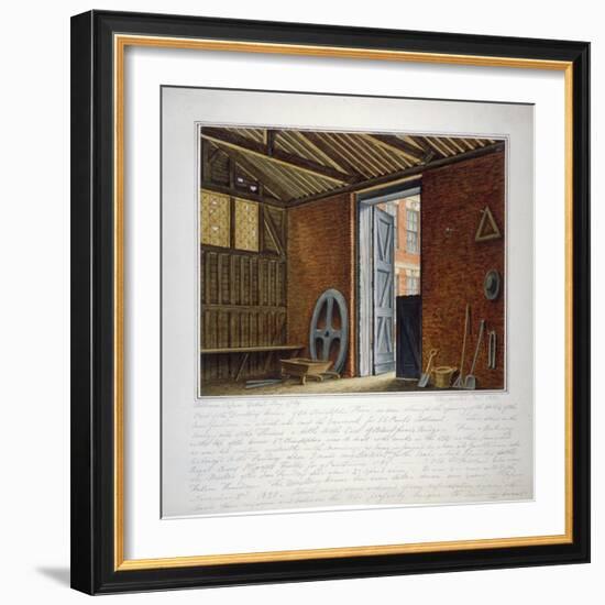 Part of the Dwelling House of Sir Christopher Wren, Southwark, London, 1820-William Capon-Framed Giclee Print