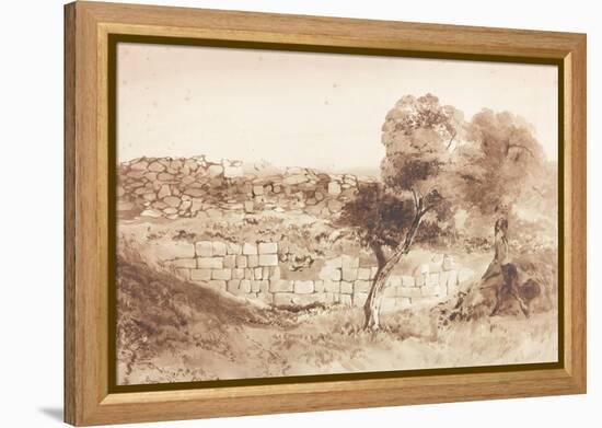 Part of the Eastern Rampart of Birdoswald-Charles Richardson-Framed Premier Image Canvas