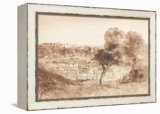 Part of the Eastern Rampart of Birdoswald-Charles Richardson-Framed Premier Image Canvas