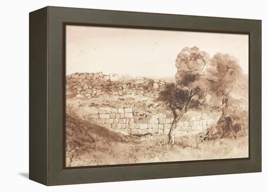 Part of the Eastern Rampart of Birdoswald-Charles Richardson-Framed Premier Image Canvas