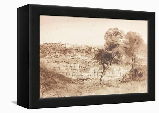 Part of the Eastern Rampart of Birdoswald-Charles Richardson-Framed Premier Image Canvas