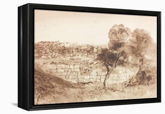 Part of the Eastern Rampart of Birdoswald-Charles Richardson-Framed Premier Image Canvas