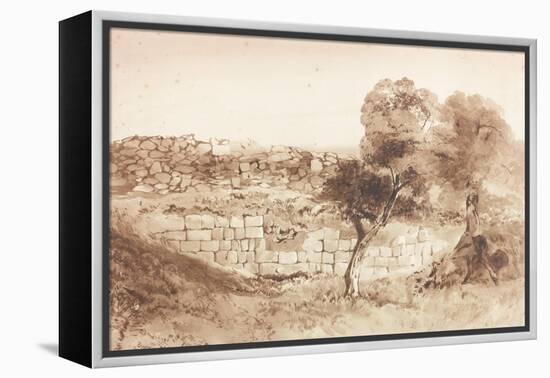 Part of the Eastern Rampart of Birdoswald-Charles Richardson-Framed Premier Image Canvas
