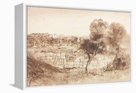 Part of the Eastern Rampart of Birdoswald-Charles Richardson-Framed Premier Image Canvas