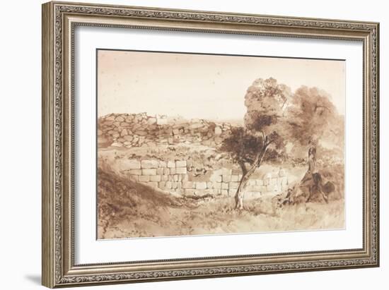 Part of the Eastern Rampart of Birdoswald-Charles Richardson-Framed Giclee Print