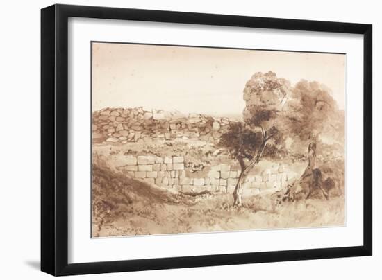 Part of the Eastern Rampart of Birdoswald-Charles Richardson-Framed Giclee Print