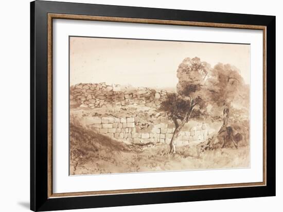 Part of the Eastern Rampart of Birdoswald-Charles Richardson-Framed Giclee Print