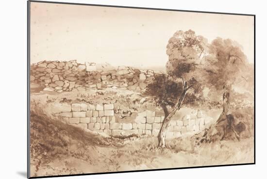 Part of the Eastern Rampart of Birdoswald-Charles Richardson-Mounted Giclee Print