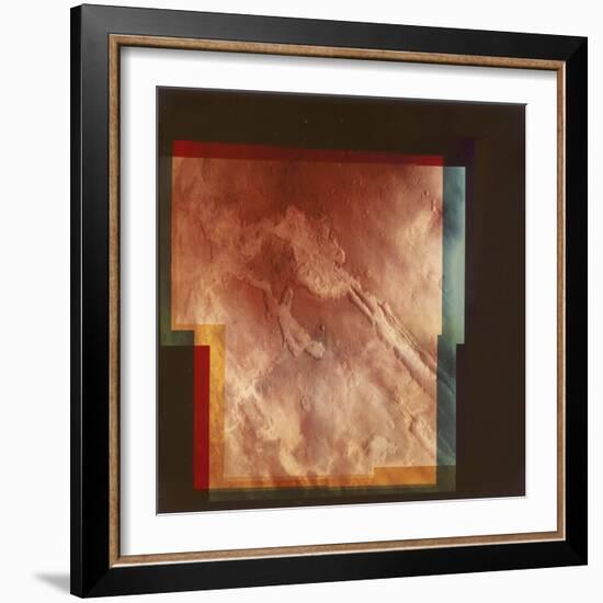 Part of the Grand Canyon, Marineris Vallis, on Mars, 1976-null-Framed Premium Giclee Print