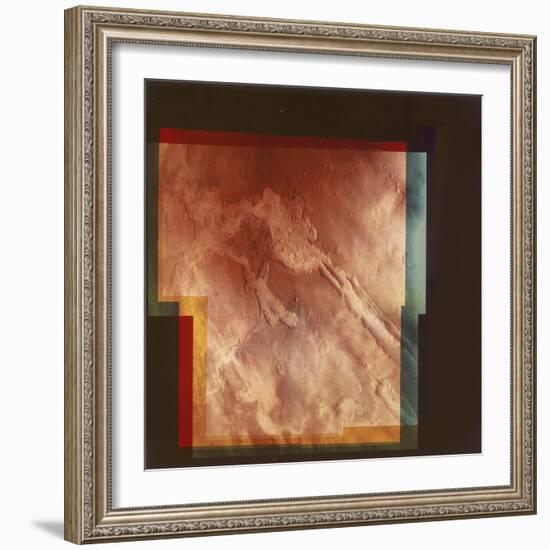 Part of the Grand Canyon, Marineris Vallis, on Mars, 1976-null-Framed Giclee Print