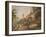 Part of the Hundred Steps and Winchester Tower, Windsor Castle (Gouache on Leather)-Paul Sandby-Framed Giclee Print