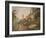 Part of the Hundred Steps and Winchester Tower, Windsor Castle (Gouache on Leather)-Paul Sandby-Framed Giclee Print