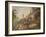Part of the Hundred Steps and Winchester Tower, Windsor Castle (Gouache on Leather)-Paul Sandby-Framed Giclee Print