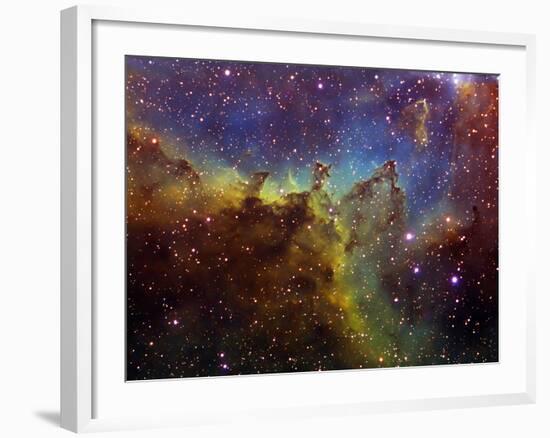 Part of the IC1805 (Heart Nebula) in Cassiopeia-Stocktrek Images-Framed Photographic Print