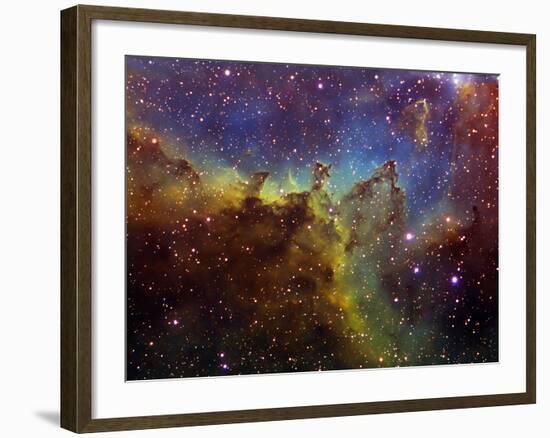 Part of the IC1805 (Heart Nebula) in Cassiopeia-Stocktrek Images-Framed Photographic Print