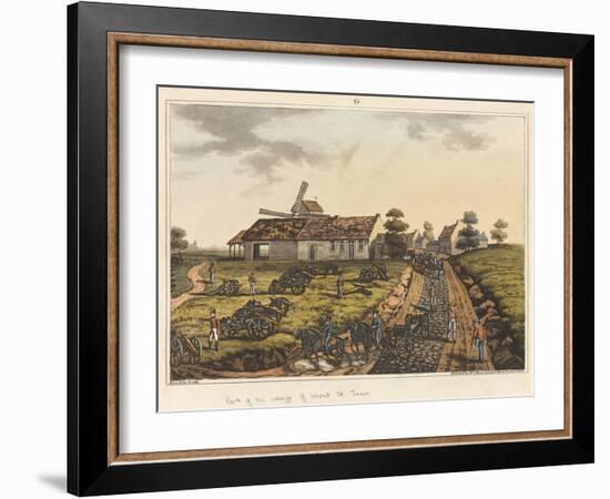 Part of the Village of Mont St Jean-James Rouse-Framed Premium Giclee Print