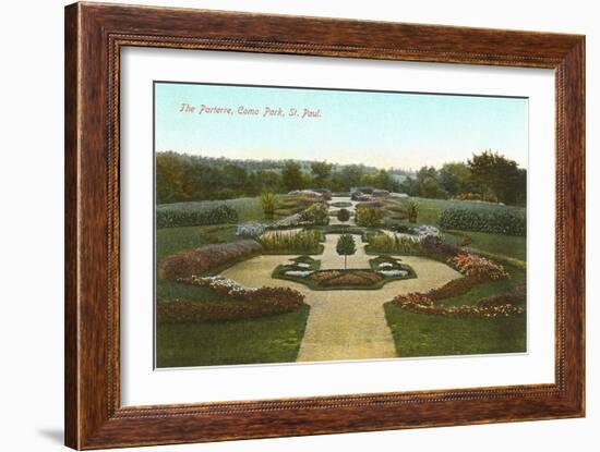 Parterre, Como Park, St. Paul, Minnesota-null-Framed Art Print