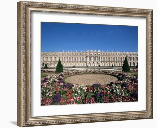 Parterre Du Midi and the Chateau of Versailles, Unesco World Heritage Site, Ile De France, France-Guy Thouvenin-Framed Photographic Print