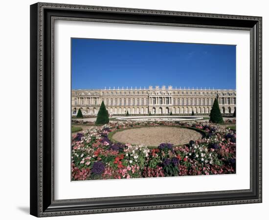 Parterre Du Midi and the Chateau of Versailles, Unesco World Heritage Site, Ile De France, France-Guy Thouvenin-Framed Photographic Print
