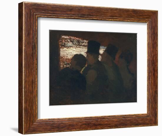 Parterre (Theater Audienc), C. 1858-Honoré Daumier-Framed Giclee Print