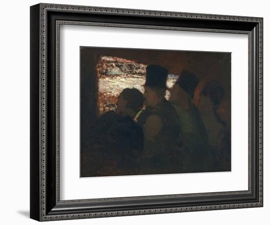 Parterre (Theater Audienc), C. 1858-Honoré Daumier-Framed Giclee Print