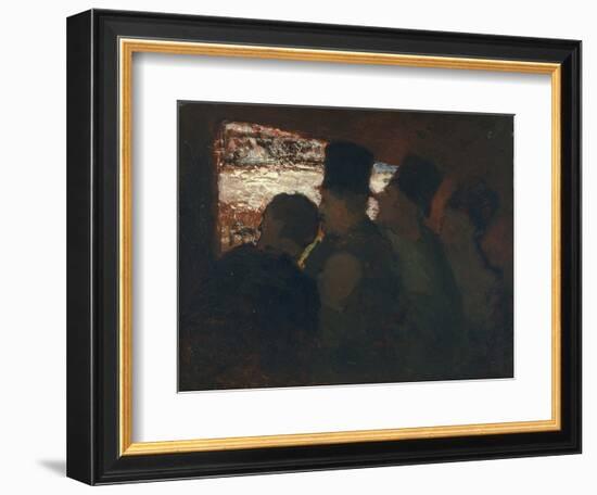 Parterre (Theater Audienc), C. 1858-Honoré Daumier-Framed Giclee Print