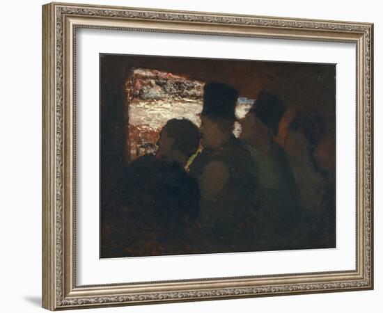 Parterre (Theater Audienc), C. 1858-Honoré Daumier-Framed Giclee Print