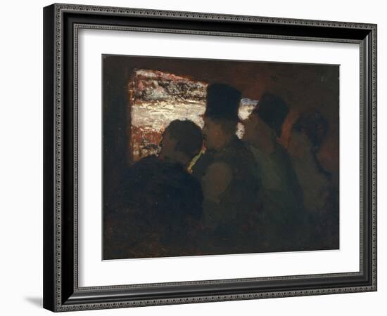 Parterre (Theater Audienc), C. 1858-Honoré Daumier-Framed Giclee Print