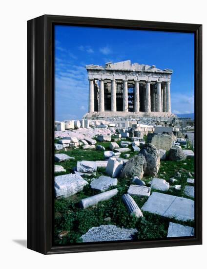 Parthenon at Acropolis (Sacred Rock), Athens, Greece-Izzet Keribar-Framed Premier Image Canvas