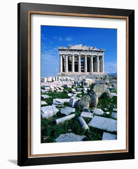 Parthenon at Acropolis (Sacred Rock), Athens, Greece-Izzet Keribar-Framed Photographic Print