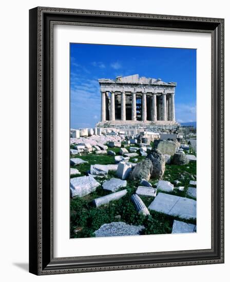 Parthenon at Acropolis (Sacred Rock), Athens, Greece-Izzet Keribar-Framed Photographic Print