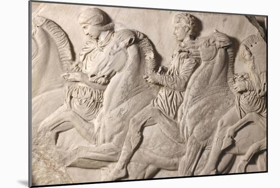 Parthenon Frieze, Detail-null-Mounted Art Print