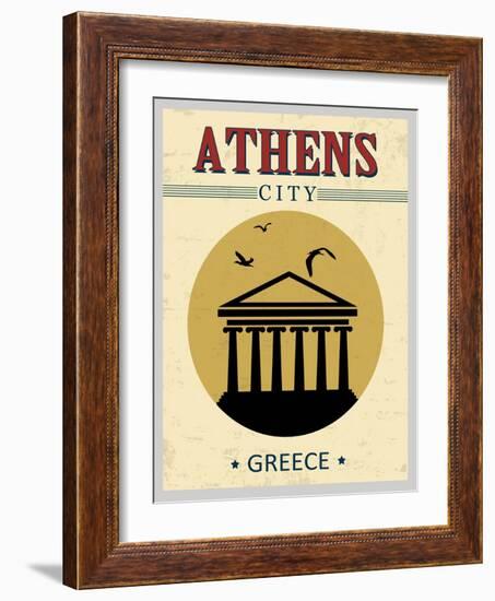 Parthenon From Athens Poster-radubalint-Framed Art Print