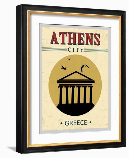 Parthenon From Athens Poster-radubalint-Framed Art Print