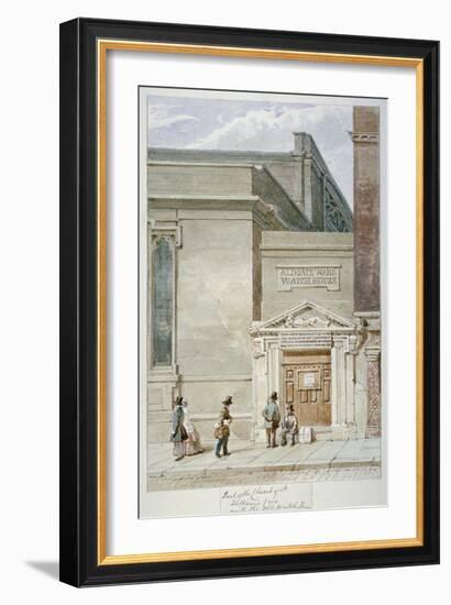 Partial View of St Katherine Cree and the Aldgate Watch House, City of London, 1830-James Findlay-Framed Giclee Print