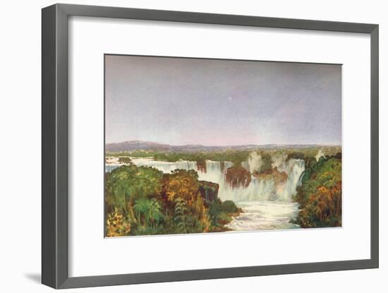 'Partial View of the Falls of Iguassu', 1914-Unknown-Framed Giclee Print