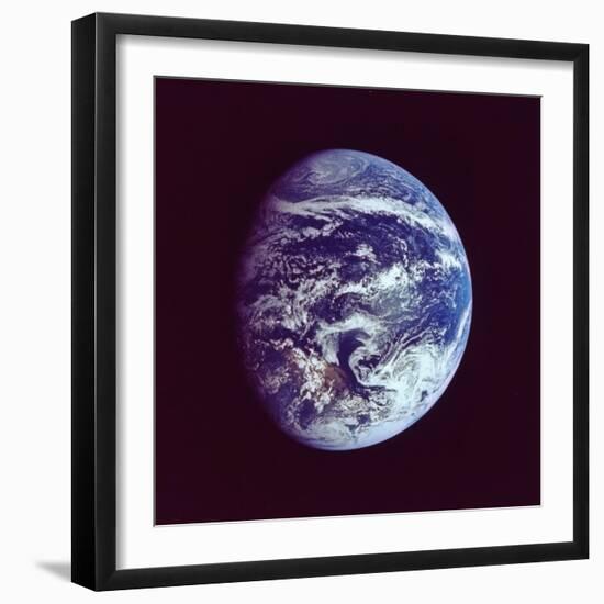 Partially Eclipsed Earth, Taken by Apollo 17 on NASA Lunar Landing Mission-null-Framed Premium Photographic Print