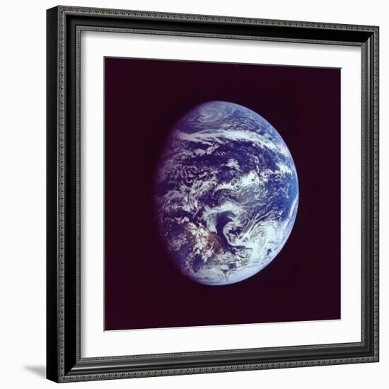 Partially Eclipsed Earth, Taken by Apollo 17 on NASA Lunar Landing Mission-null-Framed Premium Photographic Print