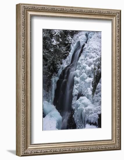 Partially frozen Fletcher Falls, British Columbia, Canada-Howie Garber-Framed Photographic Print