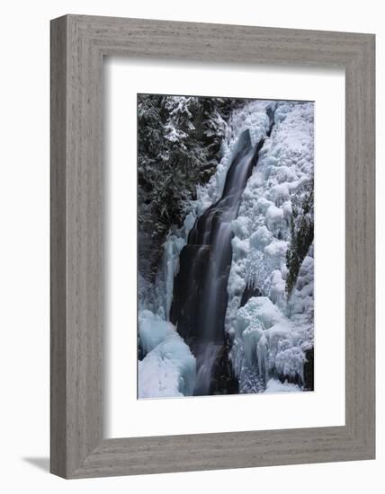 Partially frozen Fletcher Falls, British Columbia, Canada-Howie Garber-Framed Photographic Print