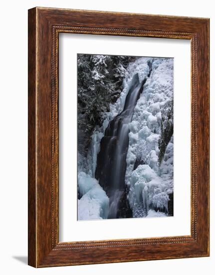 Partially frozen Fletcher Falls, British Columbia, Canada-Howie Garber-Framed Photographic Print