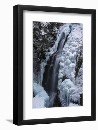 Partially frozen Fletcher Falls, British Columbia, Canada-Howie Garber-Framed Photographic Print