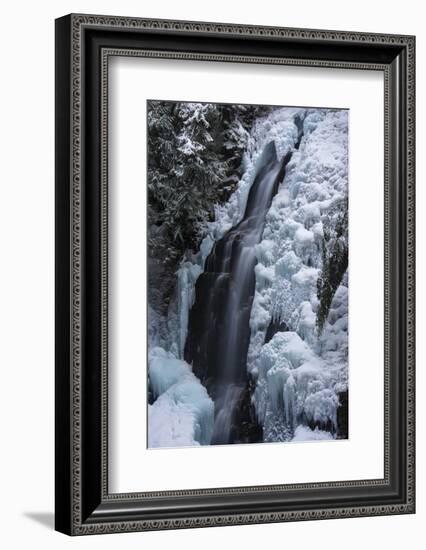 Partially frozen Fletcher Falls, British Columbia, Canada-Howie Garber-Framed Photographic Print