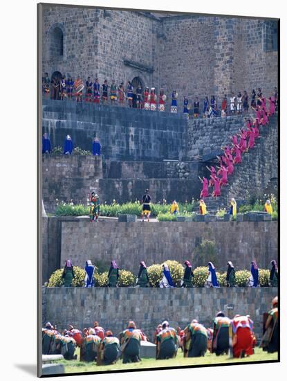 Participants in Annual Inti Raimi Festival That Celebrates Ancient Inca Ritual, Cusco, Peru-Jim Zuckerman-Mounted Photographic Print