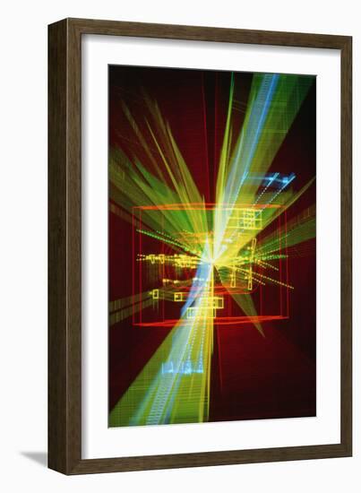 Particle Interaction At CERN-David Parker-Framed Photographic Print