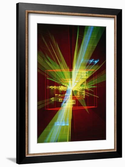 Particle Interaction At CERN-David Parker-Framed Photographic Print