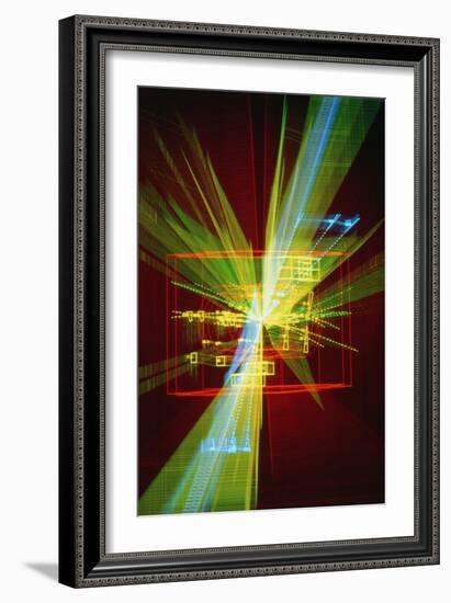 Particle Interaction At CERN-David Parker-Framed Photographic Print