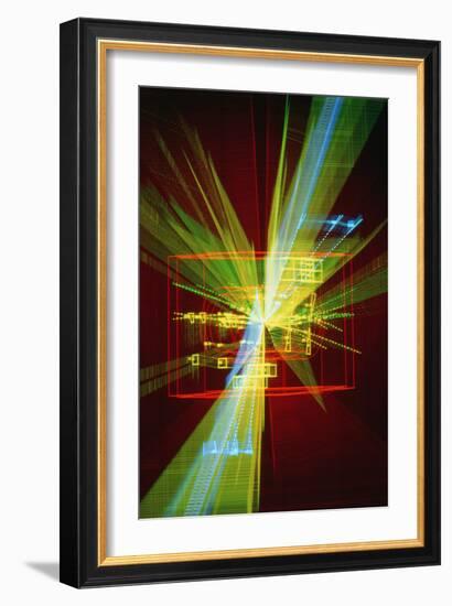 Particle Interaction At CERN-David Parker-Framed Photographic Print